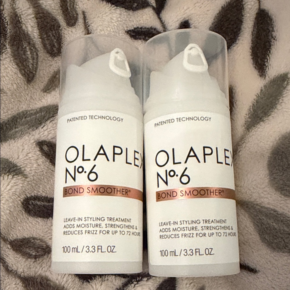 2 bottles 3.3 fl oz of OLAPLEX No.6 Bond Smoother